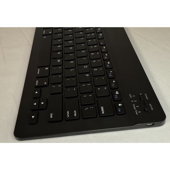 Ultra-Slim Rechargeable Bluetooth Keyboard w/o Charing Cable Black 86-10 - Picture 9 of 12